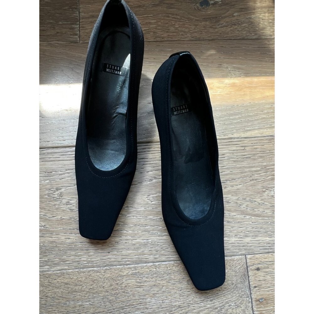 Staurt Weitzman womens size 9.5 black classic pumps heels